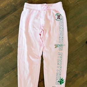 Justice Girls Stranger Things Pink Sweatpants Size M